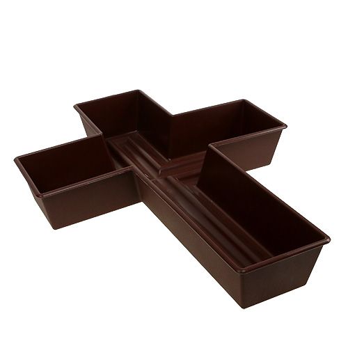 Floristik24 Plant Cross Brown 38cm x 50cm, 1ks