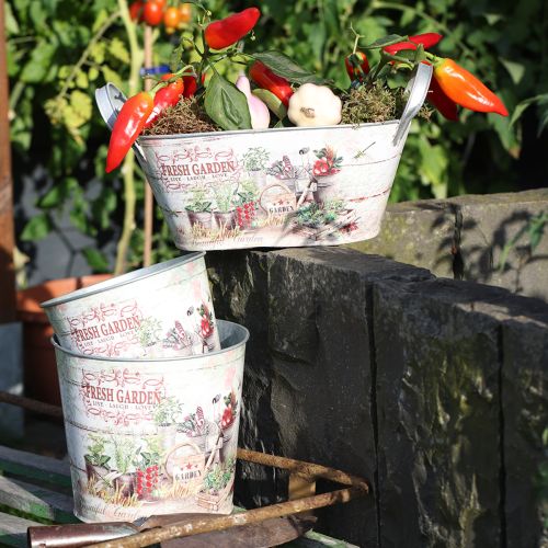 položky Květináč květináč kulatý kovový Fresh Garden H21cm