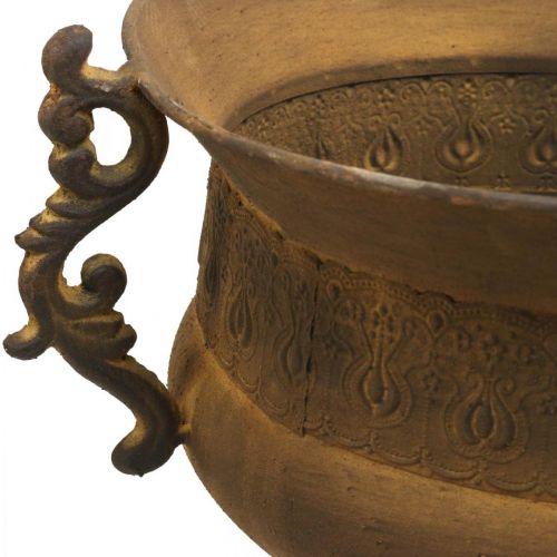 Floristik24 Květinová nádoba v rzi, velká kovová Ø29cm H39cm