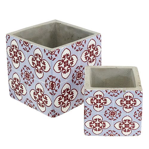 Floristik24 Květináč s orientálním vzorem 8 cm x 8 cm / 11 cm x 11 cm