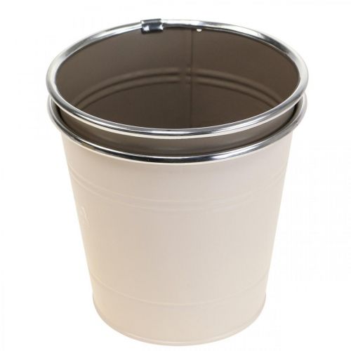 Floristik24 Květináč květináč kovový Ø13,5cm V12,5cm 2ks