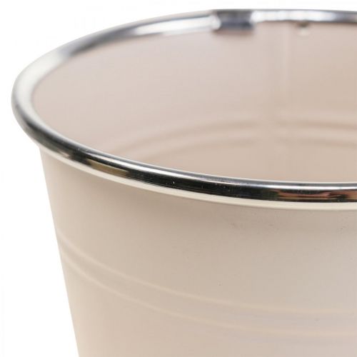 Floristik24 Květináč květináč kovový Ø13,5cm V12,5cm 2ks