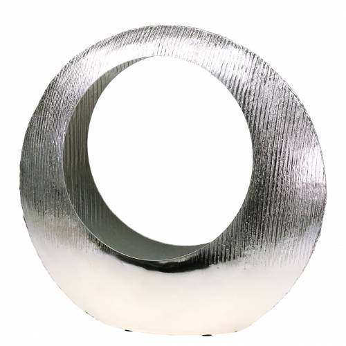 Floristik24 Rostlinný prsten stojící stříbrný 40cm x 12cm H38cm