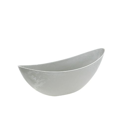 Floristik24 Miska na rostliny 39cm x 12,5cm H13cm světle šedá, 1ks