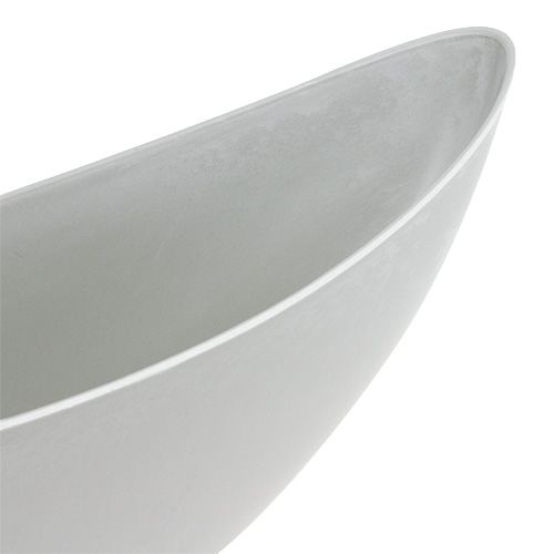 položky Miska na rostliny 39cm x 12,5cm H13cm světle šedá, 1ks