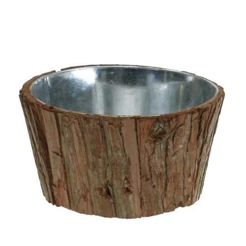 Miska na rostliny, květináč, miska na květiny, dekorace z kůry stromu Ø17cm V9cm