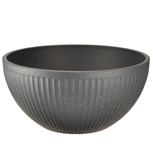 Plastová miska na rostliny antracitová Ø35cm V16,5cm