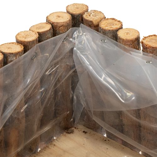 položky Miska na rostliny čtvercové přírodní březové větve 14,5/20 cm sada 2 ks