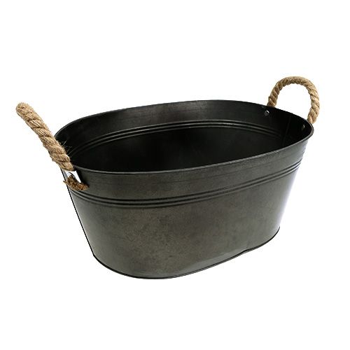 Floristik24 Květinová mísa starožitná 40 x 29 cm H18 cm 1ks