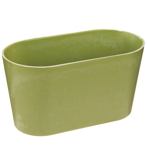 položky Miska na rostliny oválná zelená miska plastová 20×10×11cm 3ks