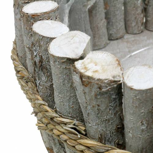 Floristik24 Květináč z větví Ø33cm H13cm