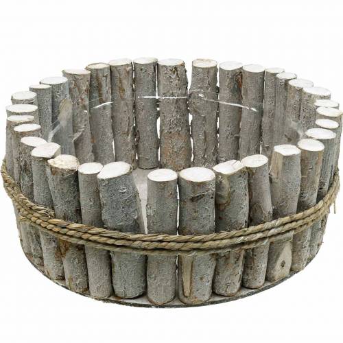 Floristik24 Květináč z větví Ø33cm H13cm