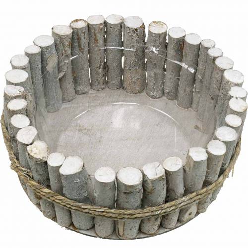 Floristik24 Květináč z větví Ø33cm H13cm