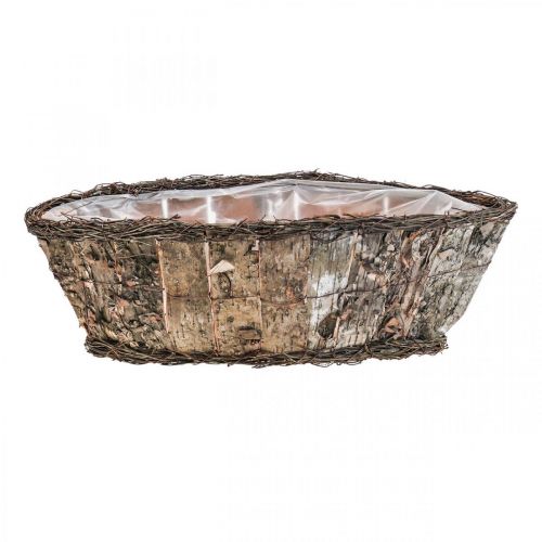 položky Miska na rostliny košík na rostliny bříza dekorativní košík 17×15×34cm