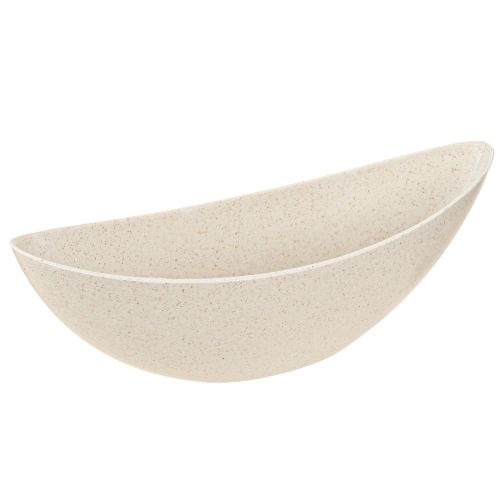 Floristik24 Loď na rostliny plastová miska na rostliny béžová 28×9×9cm 3ks