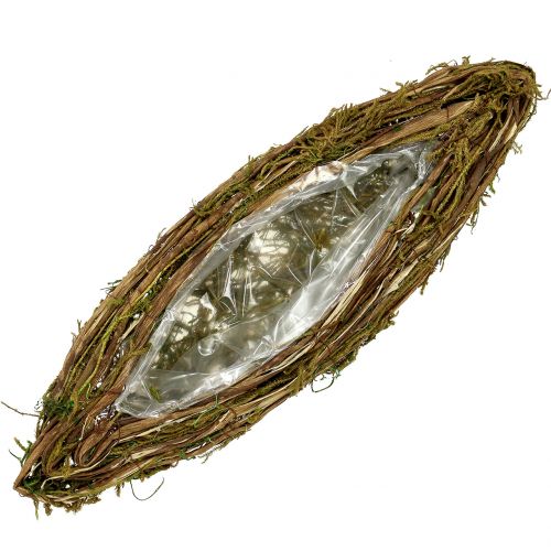 Floristik24 Rostlinná loďka do hrobu 57cm x 19cm 1 kus