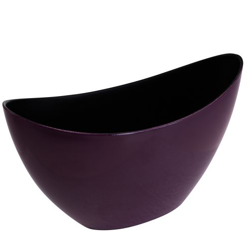položky Dekorativní mísa na rostlinnou loďku fialová 20×9cm H12cm