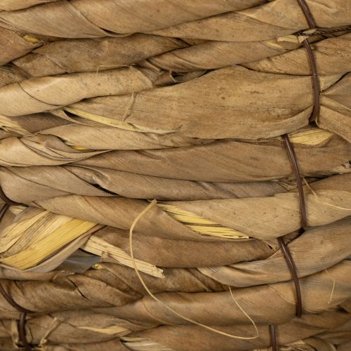 položky Květináč s podšálkem, malý slámový květináč, Ø17cm V13cm