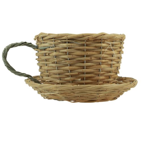 položky Košík na květiny květináč z vrby přírodní zelená Ø18,5cm