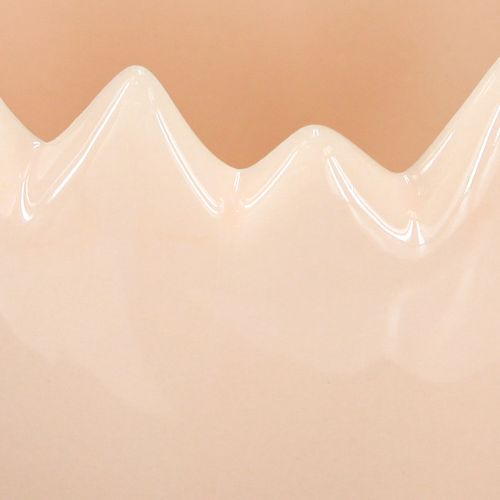 položky Vejčitý květináč s odlomeným okrajem pro kreativní umístění na parapetech a stolech, 9 cm, 3 kusy