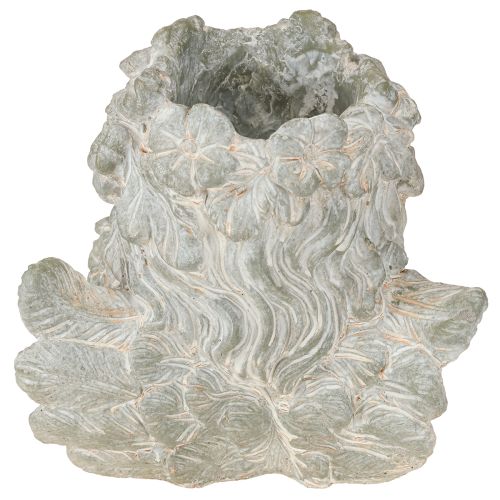 položky Dekorace hrobu z litého kamene s figurkou anděla v květináči 19,5×12×19,5 cm