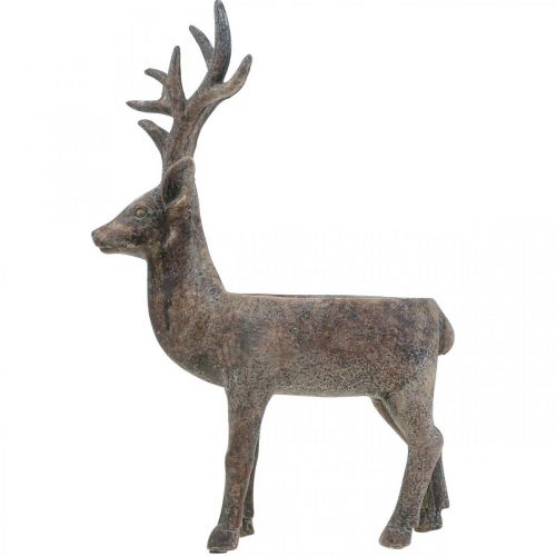 Floristik24 Květináč na rostliny jelen dekorativní květináč sob V39,5cm