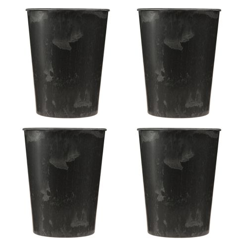 položky Květináč plastový antracit Ø13cm H16,5cm 4ks