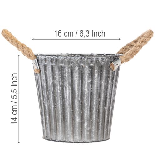Kovový květináč, dekorativní