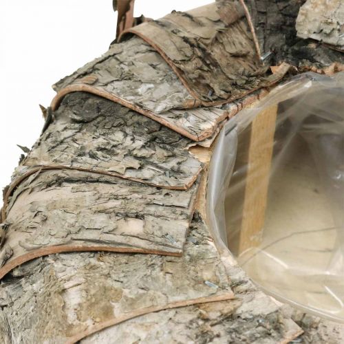 Floristik24 Květináč kulatý květináč z březové kůry Ø25cm V10cm