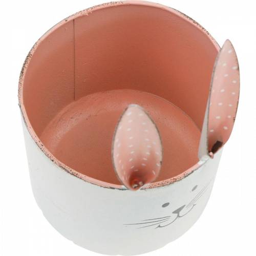 Floristik24 Květináč s hlavou králíka, velikonoční dekorace, kovový králík, jarní dekorace na výsadbu