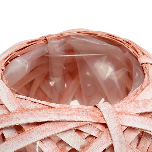 Floristik24 Květináč z hranolků Ø15cm H14cm oranžová