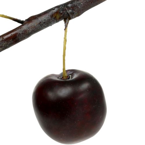 Floristik24 Umělá švestková větev se 2 švestkami 12cm