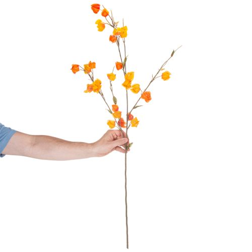 Umělá rostlina čínského lampionu, větvička Physalis s květy, 95 cm | Floristik24.cz