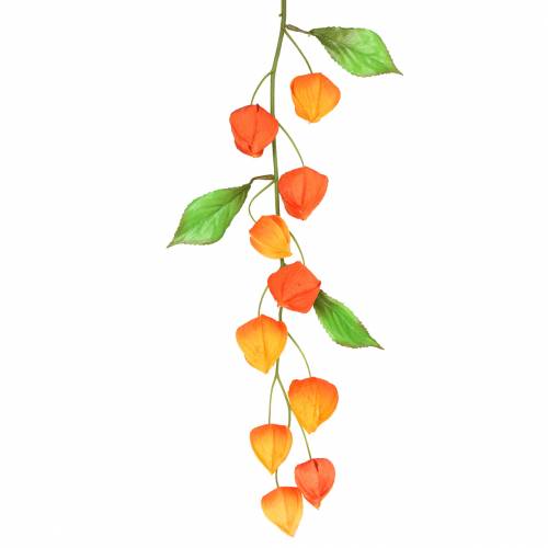 Floristik24 Větev Physalis umělá oranžová 78cm