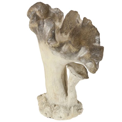 Dekorace z litého kamene, houba, zahradní dekorace, šedá 18×16×25cm