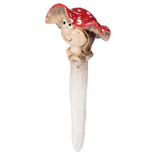 Dekorativní figurka houbové zátky - muchomůrka s obličejem, holčička a chlapec 13 cm, 2 ks | Floristik24.cz