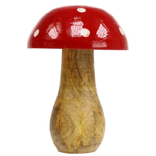 Floristik24 Muchomůrka ze dřeva červená 15,5cm