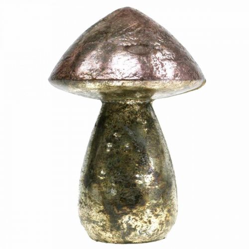 položky Dekorativní houby růžové podzimní dekorace sklenice Ø9cm V13,5cm 2ks