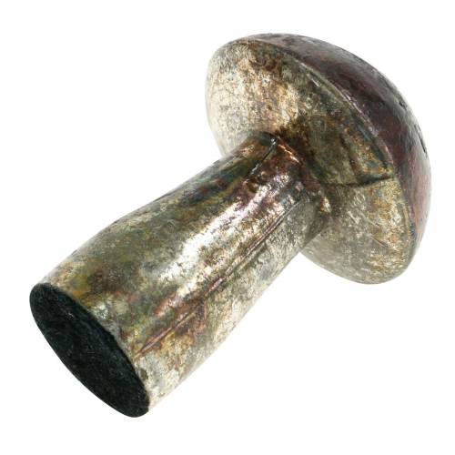 Floristik24 Dekorativní houbový metalický povrch skla malinová barva, stříbrná V10cm