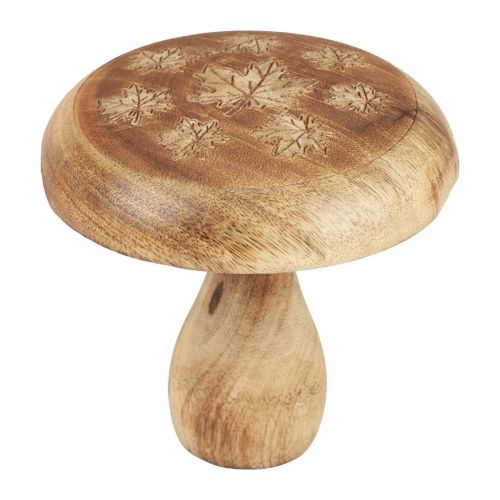 Dřevěná houbová dekorace houbová dřevěná dekorace přírodní podzimní dekorace Ø15cm V14,5cm
