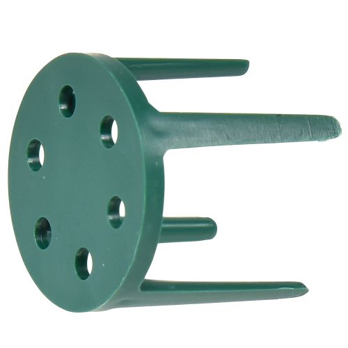 položky Pinholder držák květinového aranžmá na květinovou pěnu zelený 3cm 50 ks