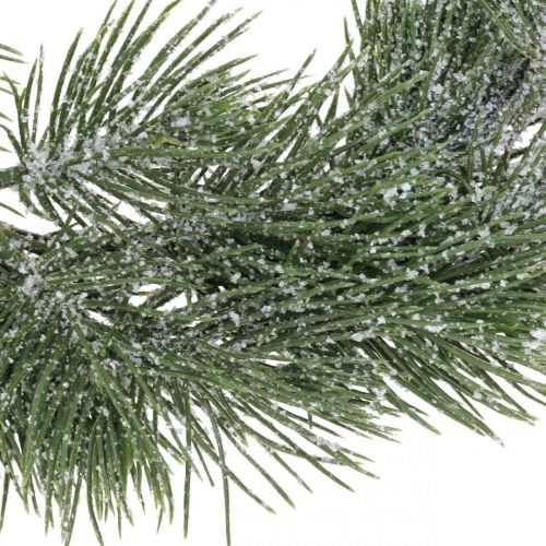 Floristik24 Vánoční věnec umělé větve borovice zasněžené Ø30cm