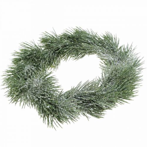 Floristik24 Vánoční věnec umělé větve borovice zasněžené Ø30cm