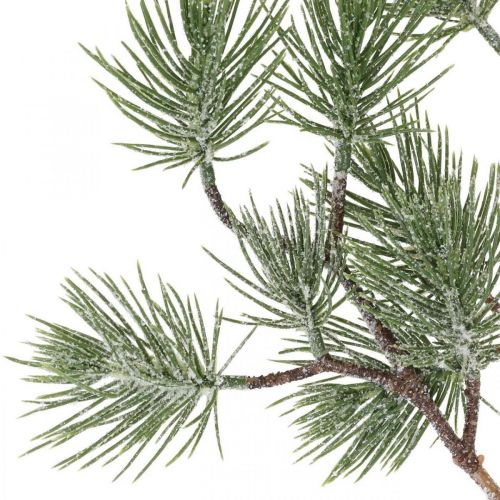 Floristik24 Vánoční větev dekorační větev borovice větev sněžila 77cm