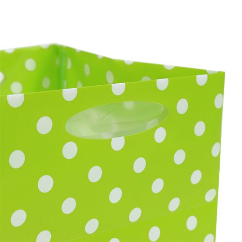 Floristik24 Plastový sáček 12cm x 12cm x 12cm zelený druh. 12ks