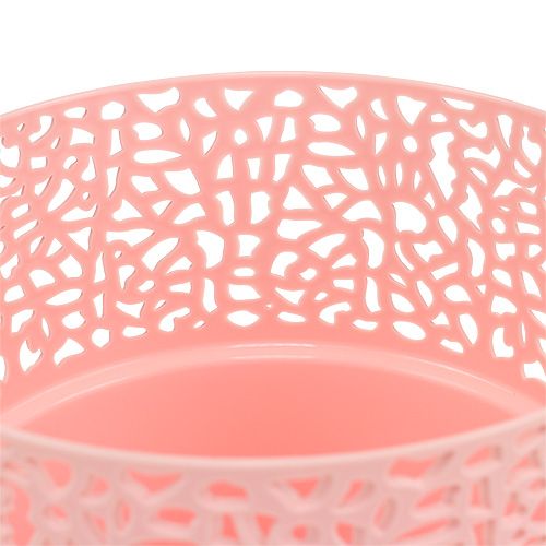 Floristik24 Plastový květináč růžový Ø14,5cm H15,5cm 1 kus