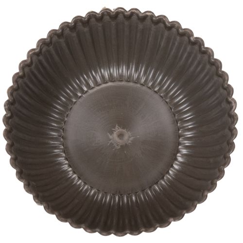 Žebrovaná miska, antracitová, dekorativní miska, kulatá, 15 cm, 2 kusy | Floristik24.cz