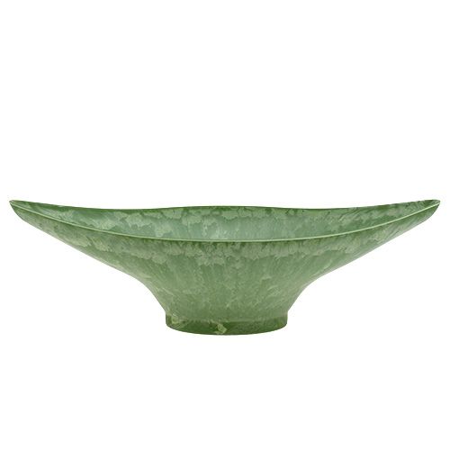 Floristik24 Plastová miska oválná 34cm x 17,5cm H10cm zelená, 1ks