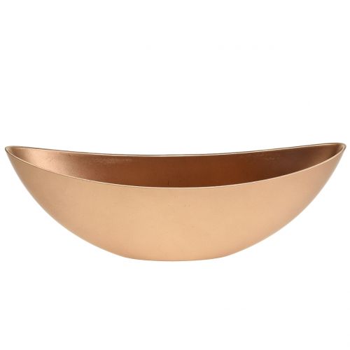 Floristik24 Dekorační miska měděná 39cm x 12cm H13cm 1 kus