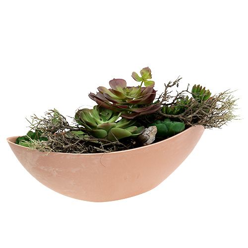 položky Dekorační miska plastová světle zelená 39cm x 13cm H13cm 1 kus